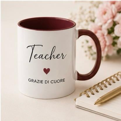 Tazza personalizzata Maestra (Teacher)