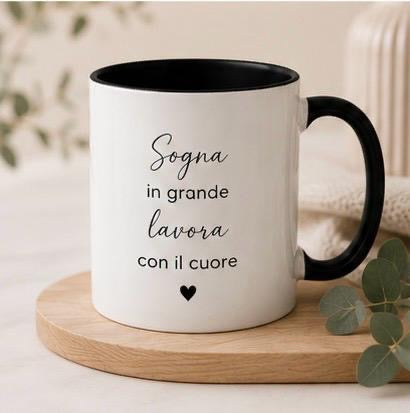 Tazza con frase motivazionale
