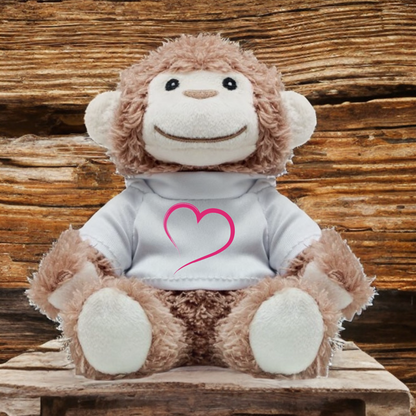 Peluche a forma di scimmia personalizzato