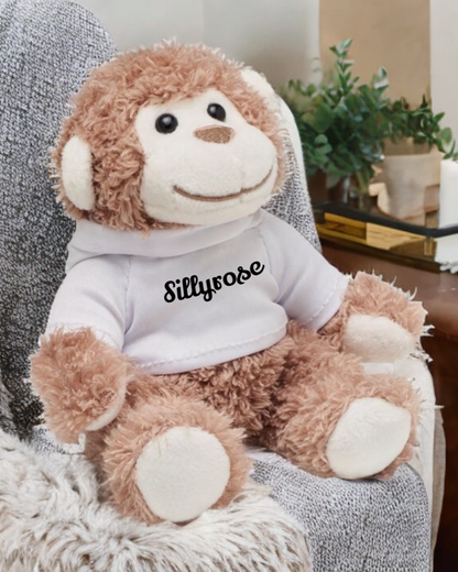 Peluche a forma di scimmia personalizzato