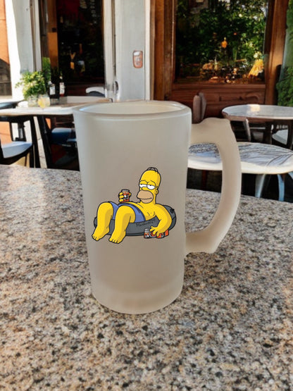 Boccale birra personalizzato verto satinato 16oz