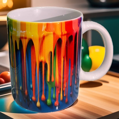 Tazza personalizzata con goccie effetto 3D