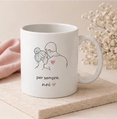 Tazza personalizzata per sempre noi