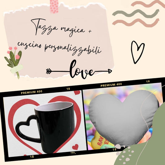 Tazza magica + cuscino